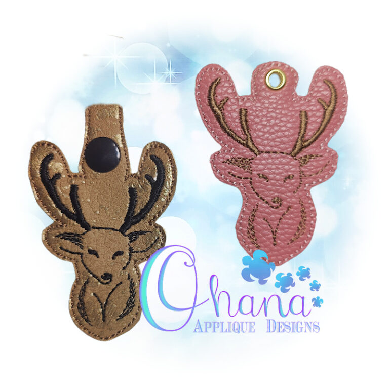 Deer Bust Key Chain