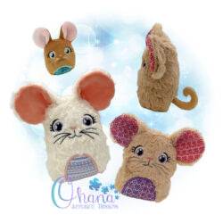 Mouse Eggie Stuffie Embroidery