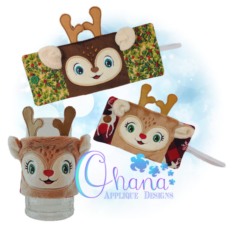 Reindeer Face Cup Cozy