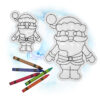 OAD Santa FCD 800 Santa Flat Coloring Doll