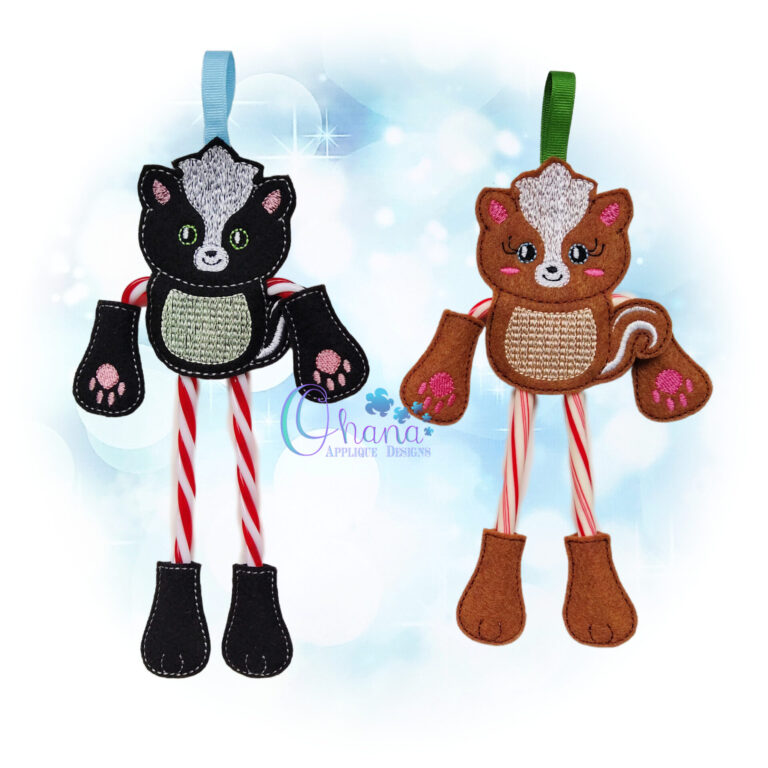 Skunk Candy Cane Holder