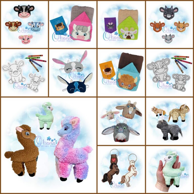 Farm Week Bundle Embroidery