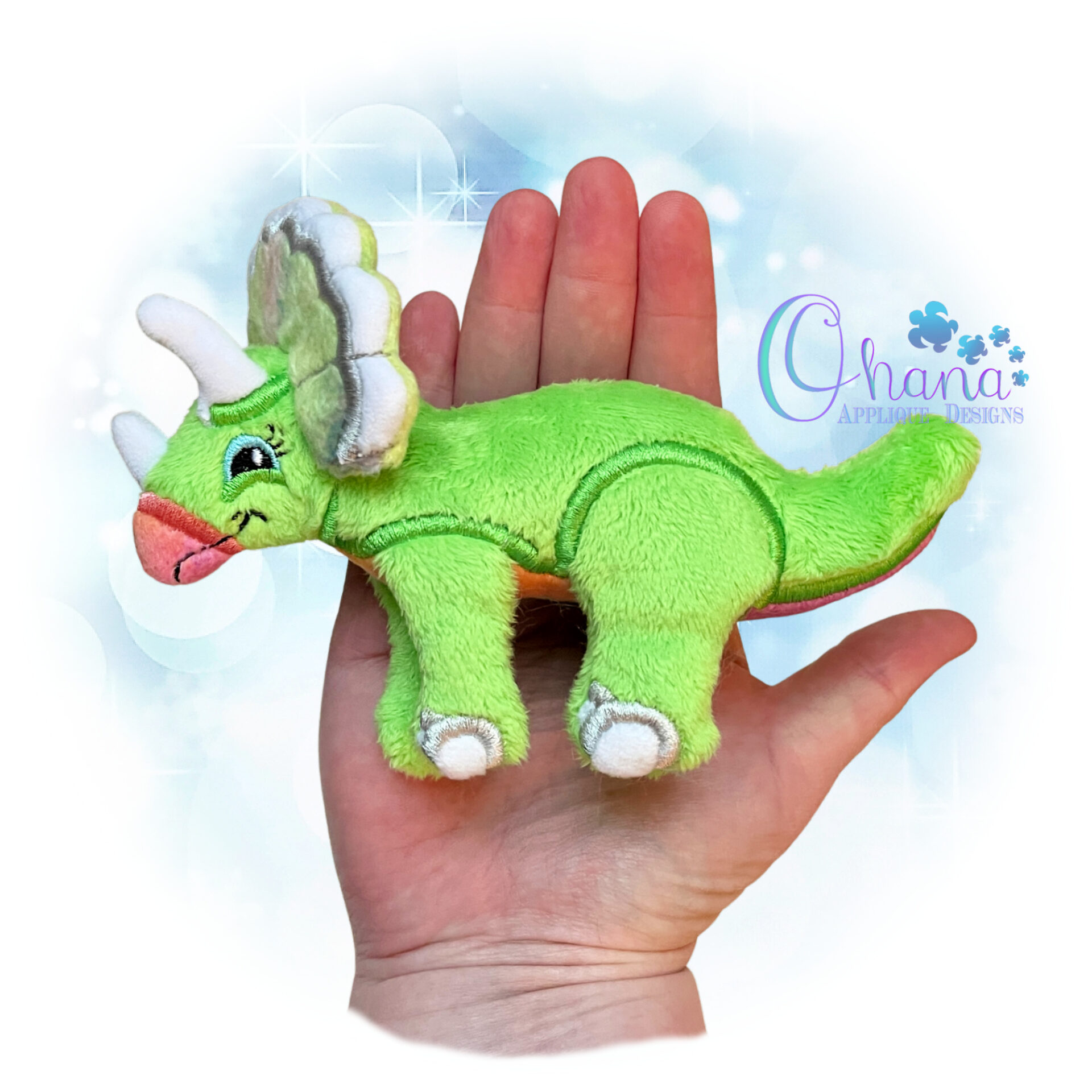 3D Triceratops Stuffie