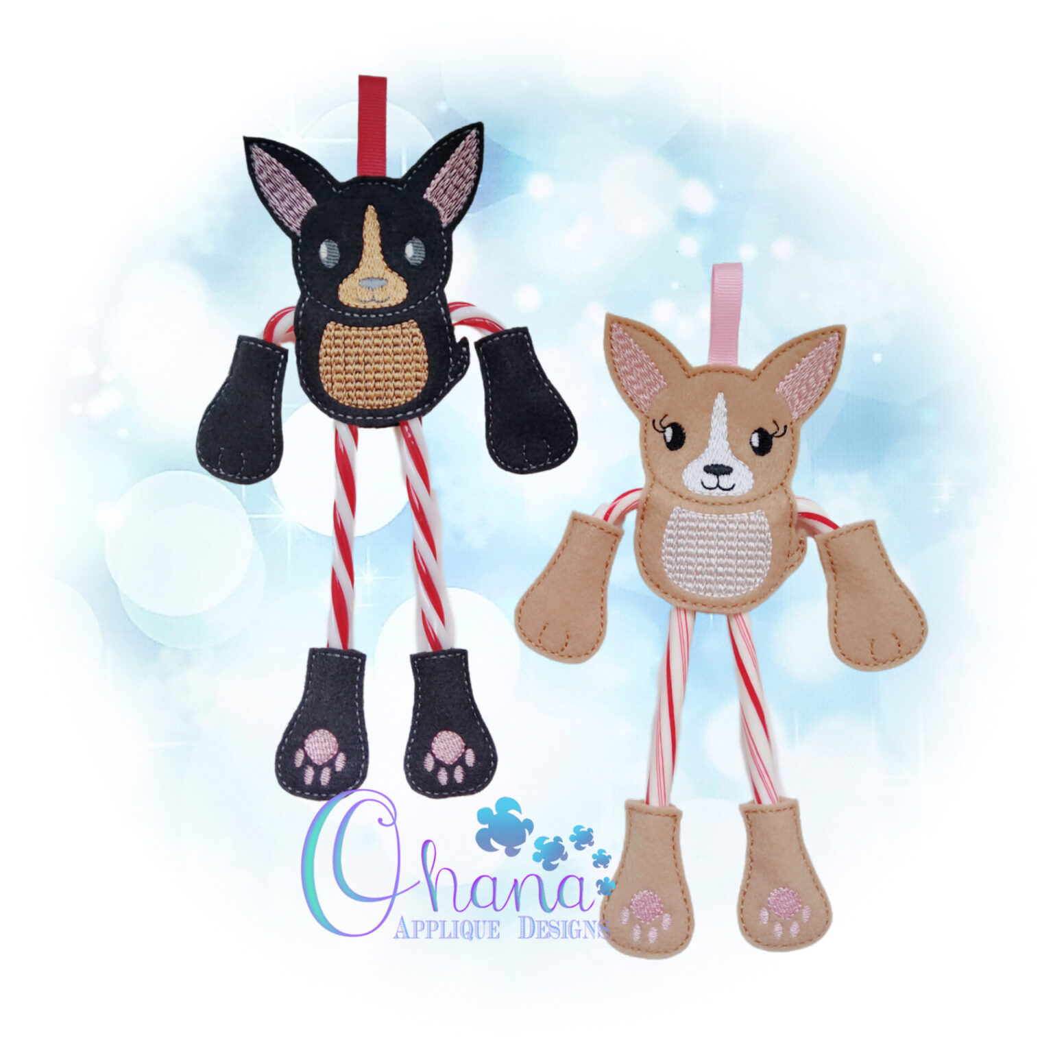 OAD Corgi CCH MLH 2000 Chihuahua Candy Cane Holder