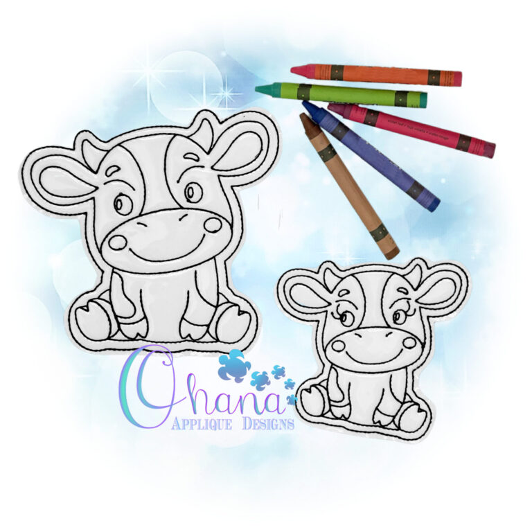 Cow Flat Coloring Doll