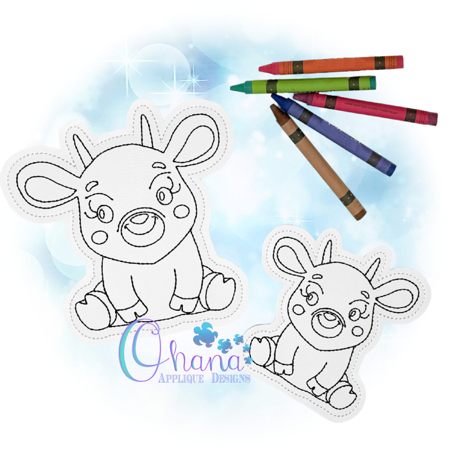 OAD Goat FCD 2000 Goat Flat Coloring Doll