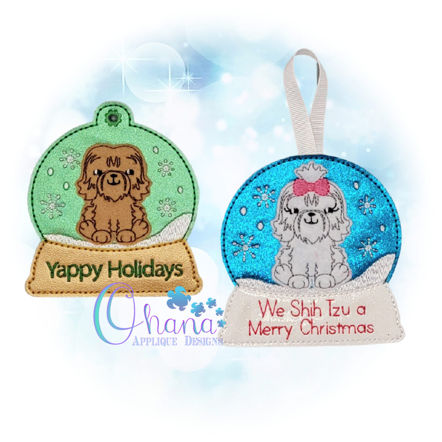 OAD Shih Tzu CO AK 2000 Shih Tzu Snowglobe Ornament