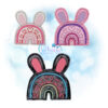 OAD Bunny Ears Rainbow Feltie AK 2000 Bunny Ears Rainbow Feltie