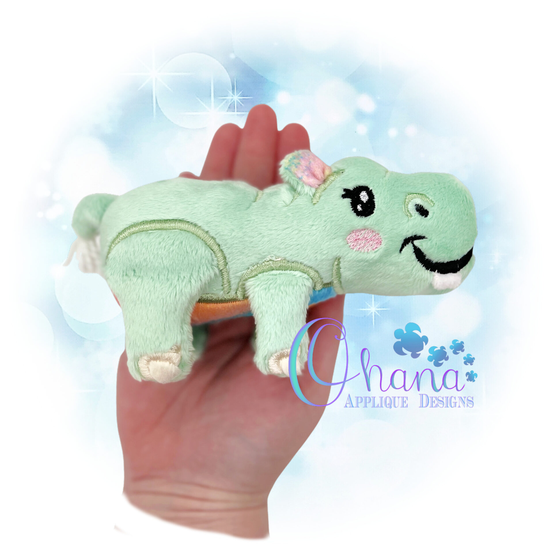 3D Hippo Stuffie