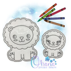 Lion Flat Coloring Doll