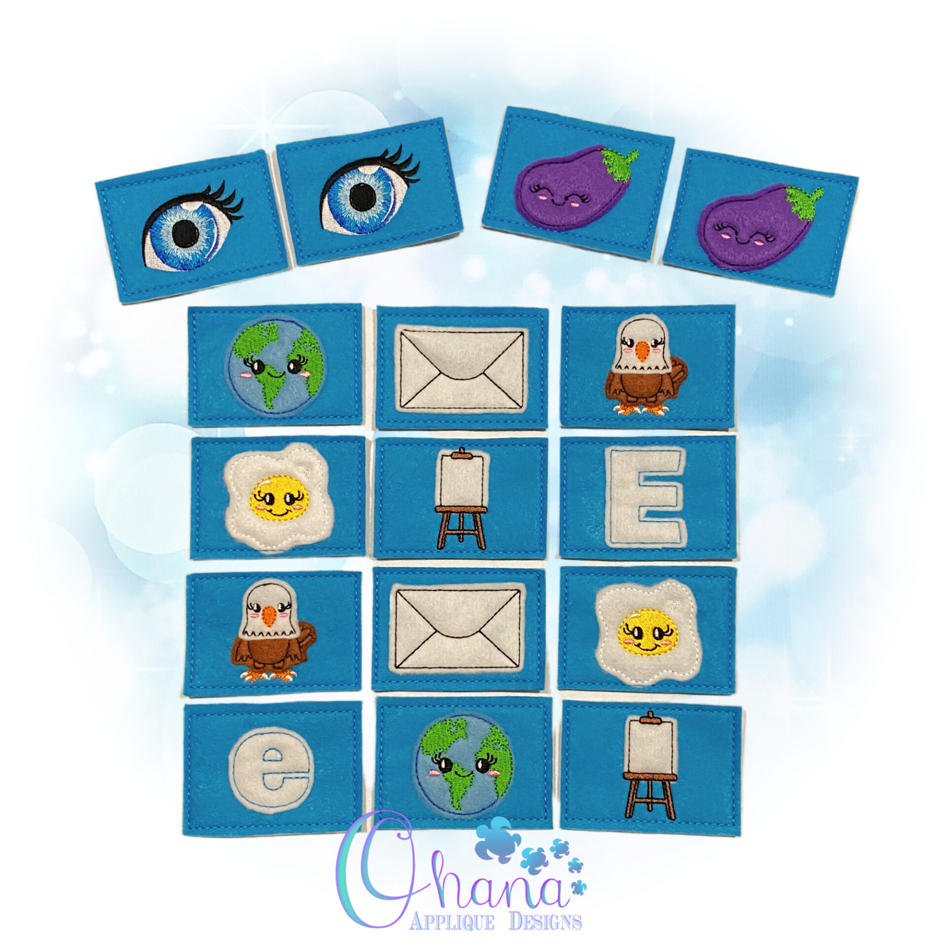 Letter E Matching Card Game