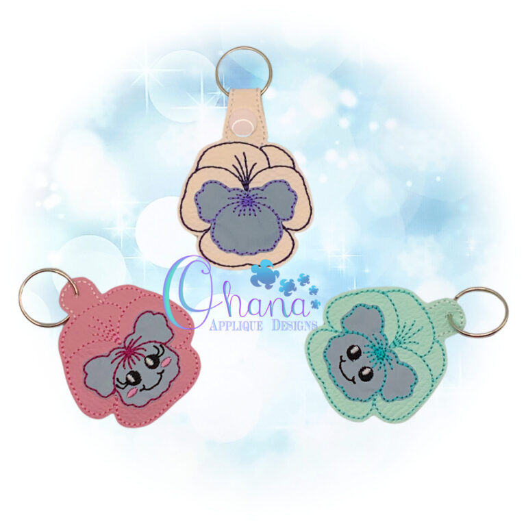 Pansy Key Chain