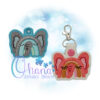OAD Elephant Rainbow KC 2000 Elephant Rainbow Key Chain