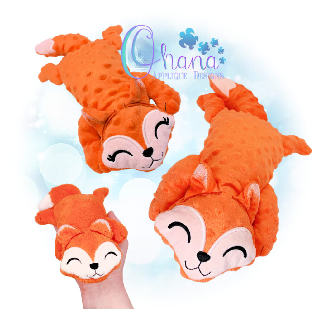 Floppy Fox Stuffie Design - Ohana Applique Designs