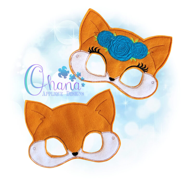 Floral Fox Pretend Mask