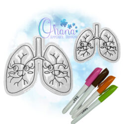 Lung Flat Coloring Doll
