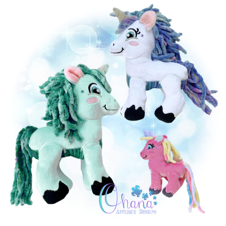 3D Unicorn Stuffie