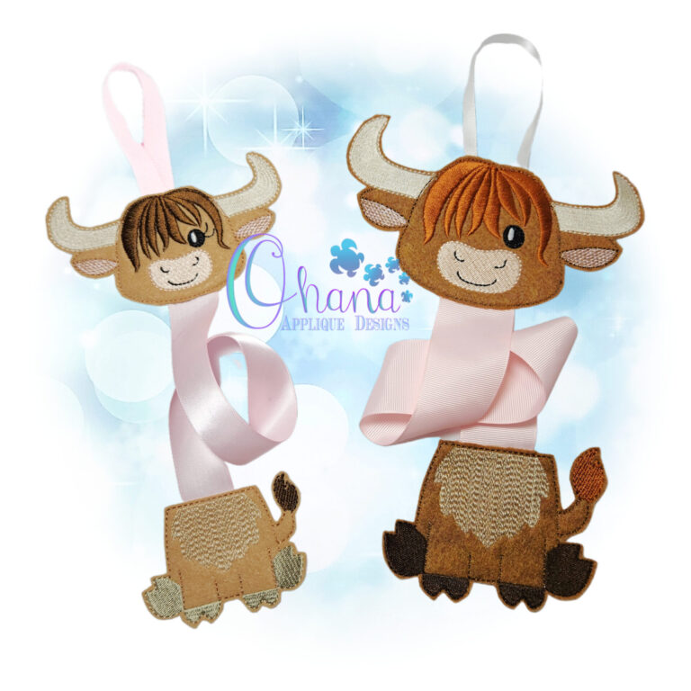 Highland Cow Bow Holder