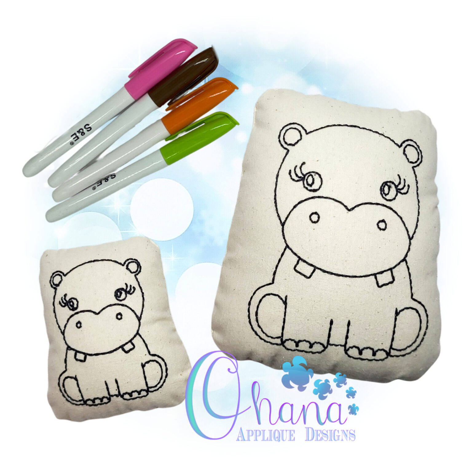 OAD Hippo CS 2000 Hippo Coloring Stuffie