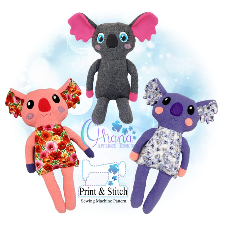 Precious Stitches Koala Sewing Pattern