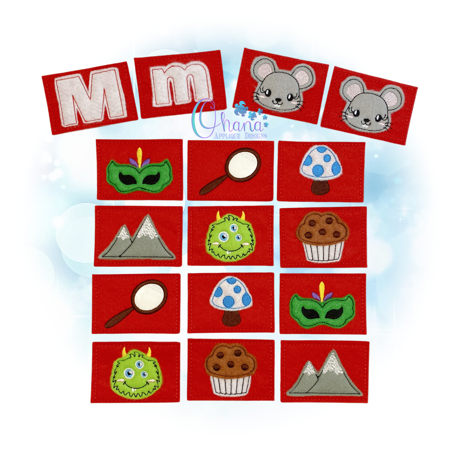 Letter M Matching Card