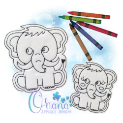 Mammoth Flat Coloring Doll