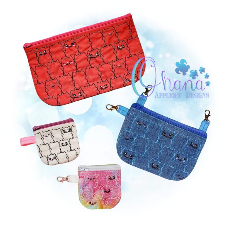 Moody Kitty Zipper Bag
