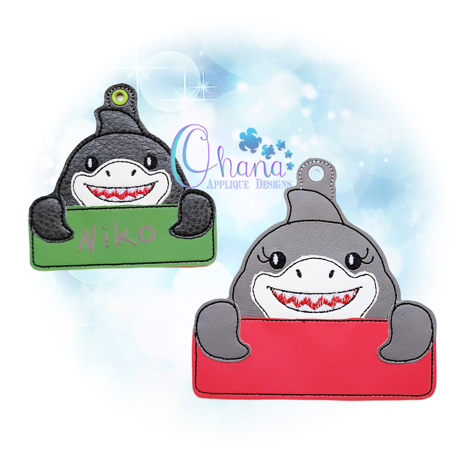 Shark Luggage Tag