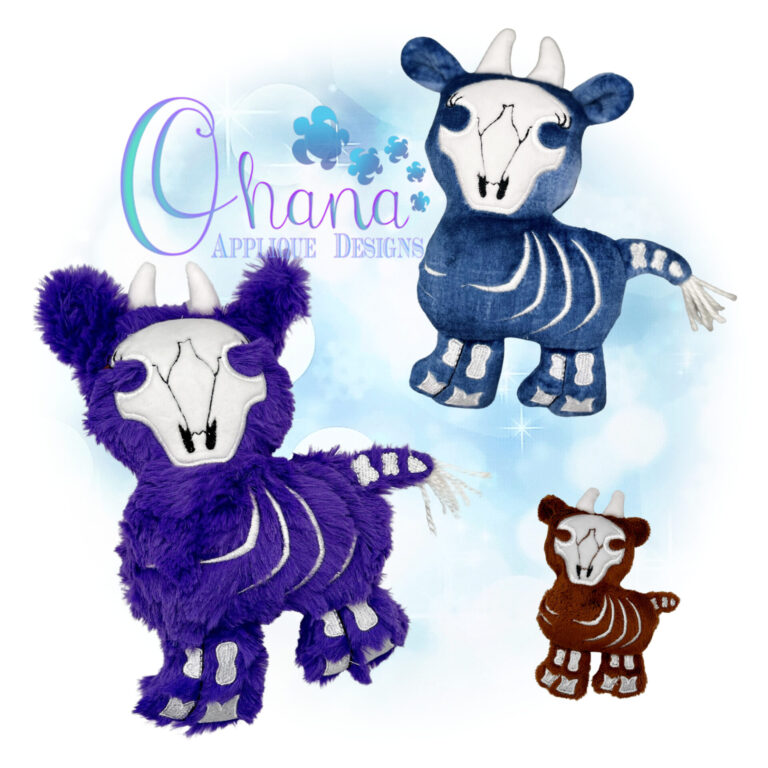 Skelly Cow Stuffie