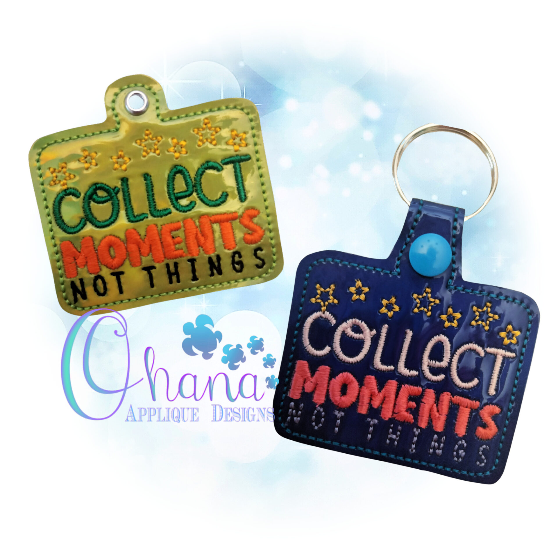 Collect Moments Not Things Key Chain
