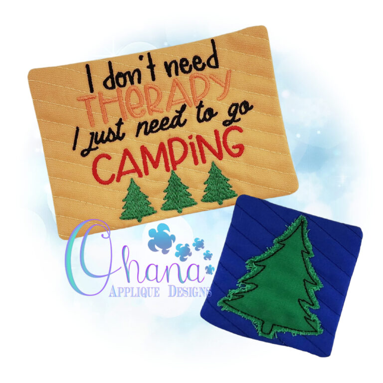 I Just Need to Go Camping Mug Rug