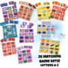 Alphabet Matching Game Bundle Alphabet Matching Game Bundle