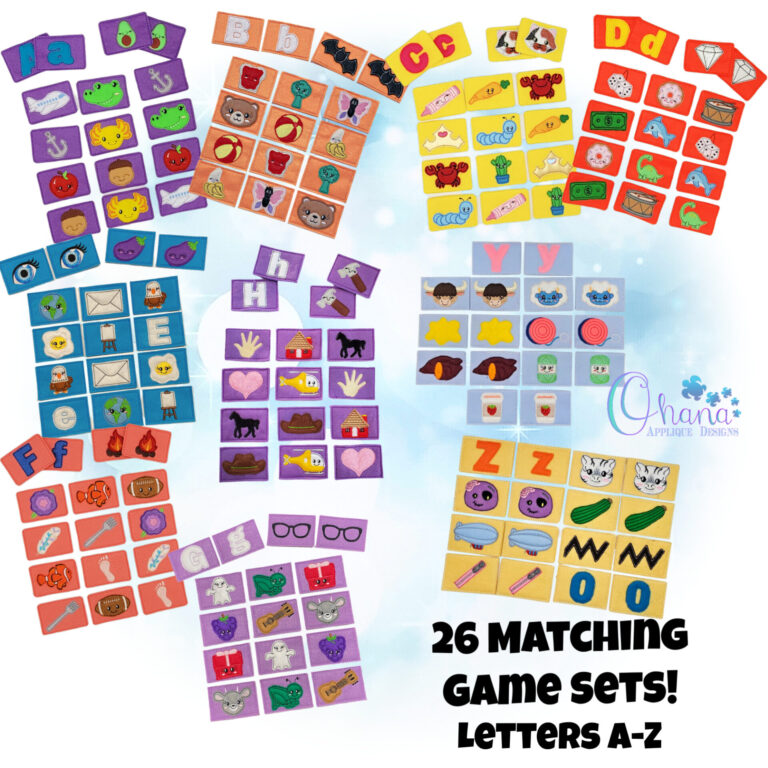 Alphabet Matching Game Bundle