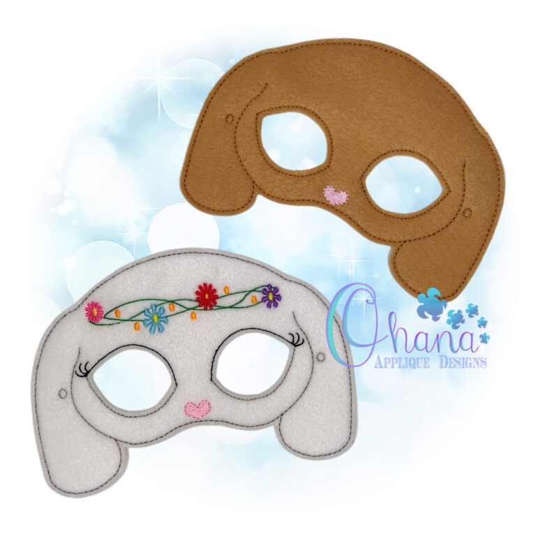 Floral Bunny Pretend Mask