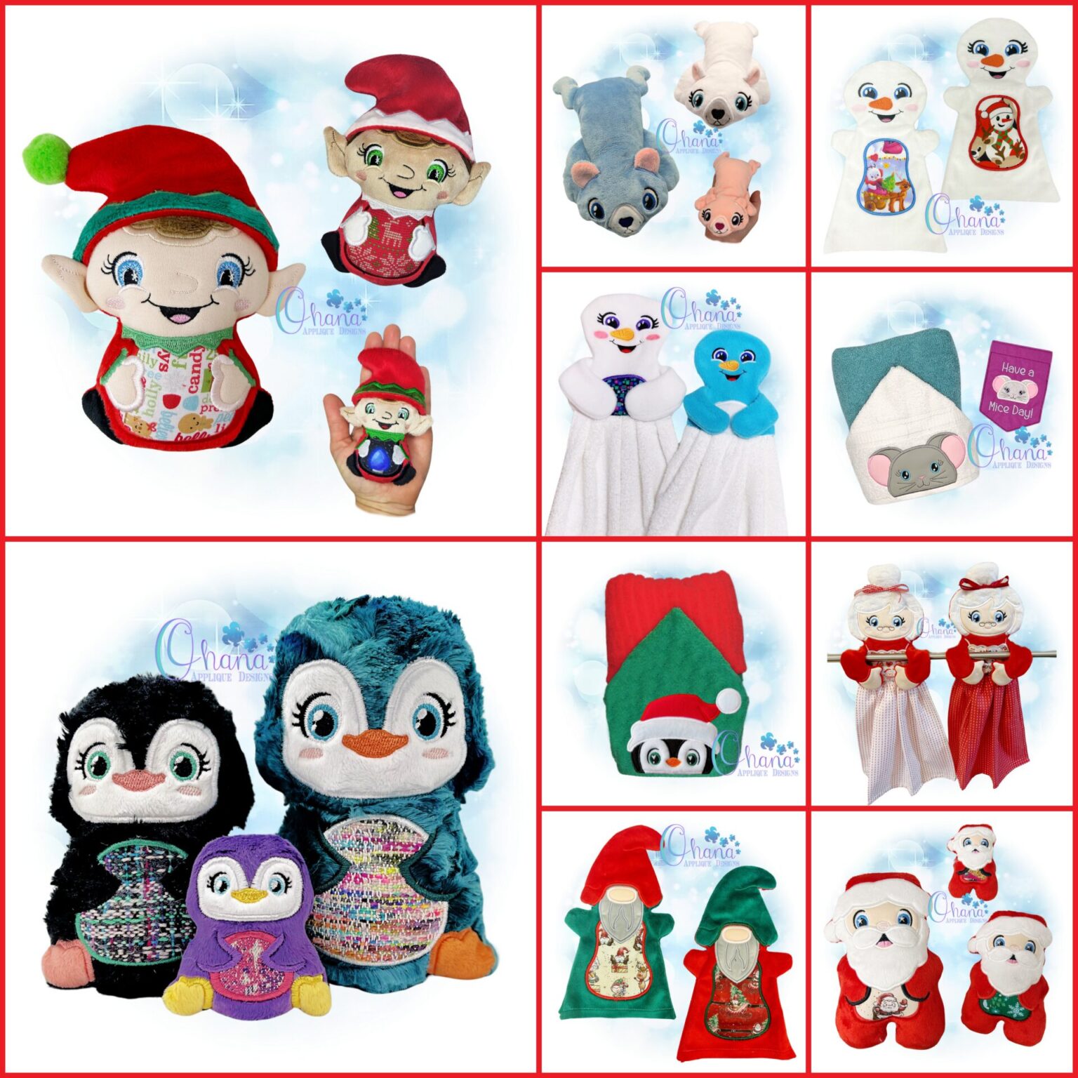 Collages3-001 Christmas 3 Week Bundle Embroidery