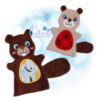 OAD Beaver HP 2000 Beaver Hand Puppet Embroidery
