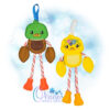 OAD Duck CCH 2000 Floral Duck Candy Cane Holder