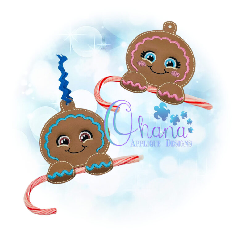 Gingerbread Single Candy Cane Holder