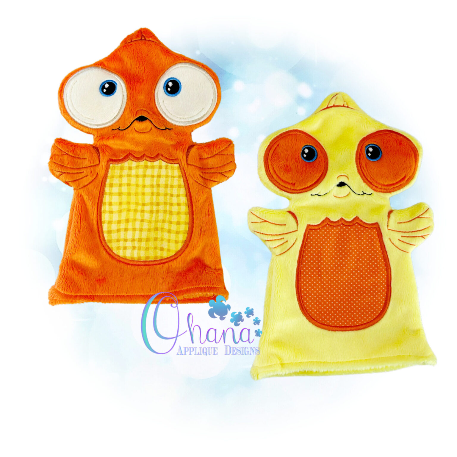 Goldfish Hand Puppet Design - Ohana Applique Designs