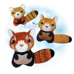 Red Panda Stuffie Embroidery