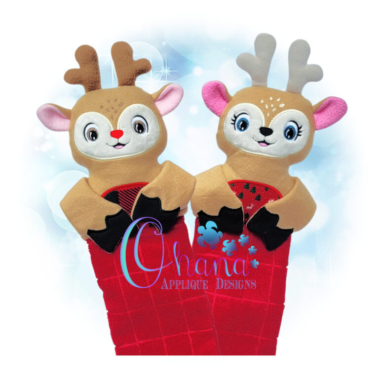 Reindeer Hand Towel Holder