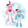 OAD Santa Hippo CCH 2000 Santa Hippo Candy Cane Holder Ornament