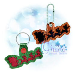 Santa's Sleigh Key Chain