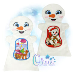 Snowman Hand Puppet Embroidery