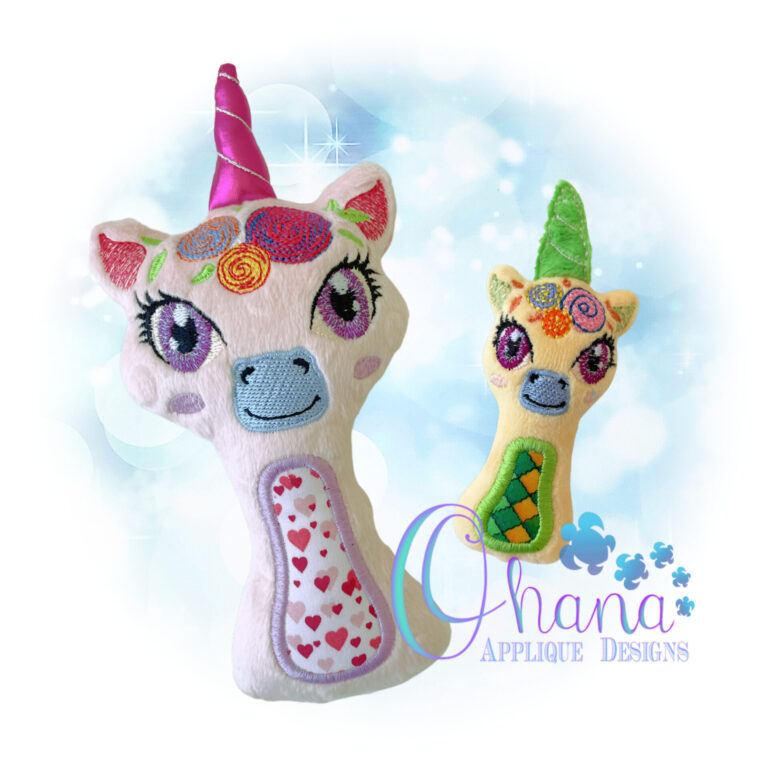 Floral Unicorn Rattle