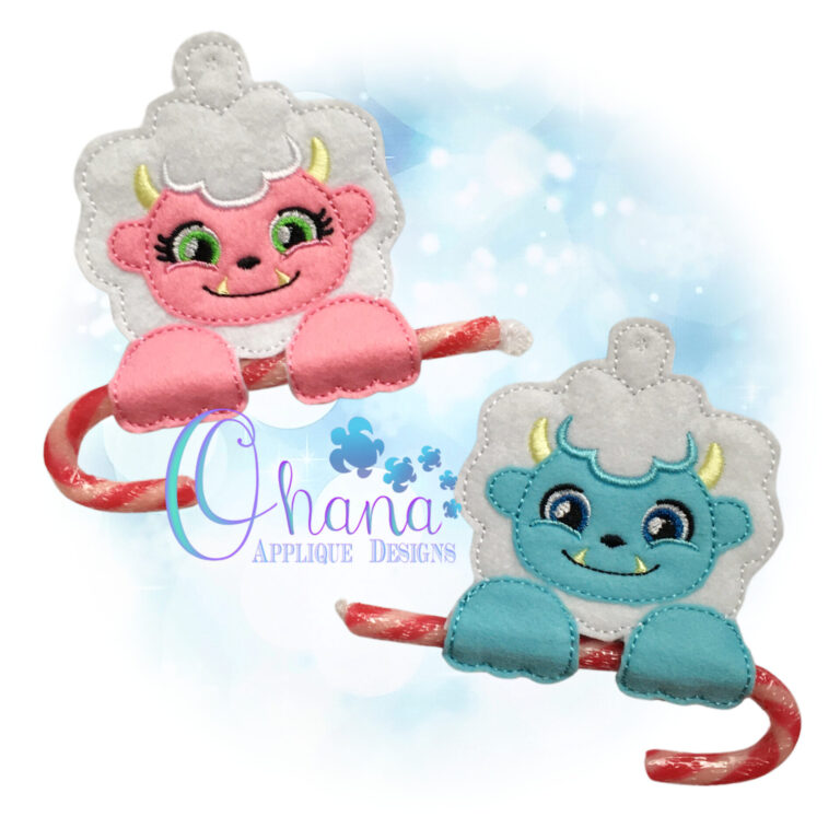 Yeti Single Candy Cane Holder Ornament