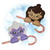 OAD Yeti Single CCH 2000 copy Yeti Single Candy Cane Holder Ornament