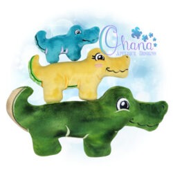 Chompers Crocodile Stuffie Embroidery