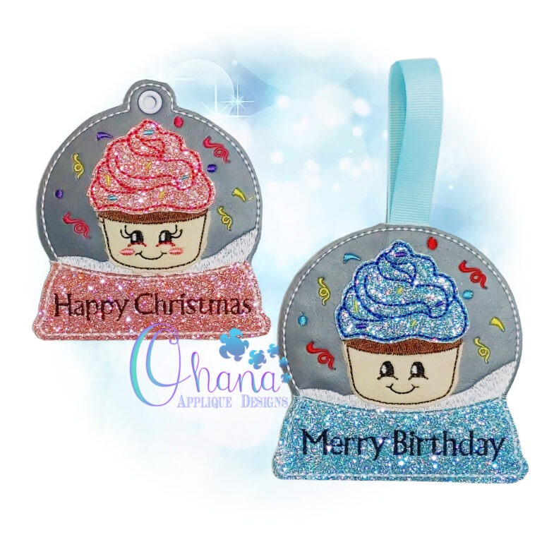 Cupcake Snowglobe Ornament