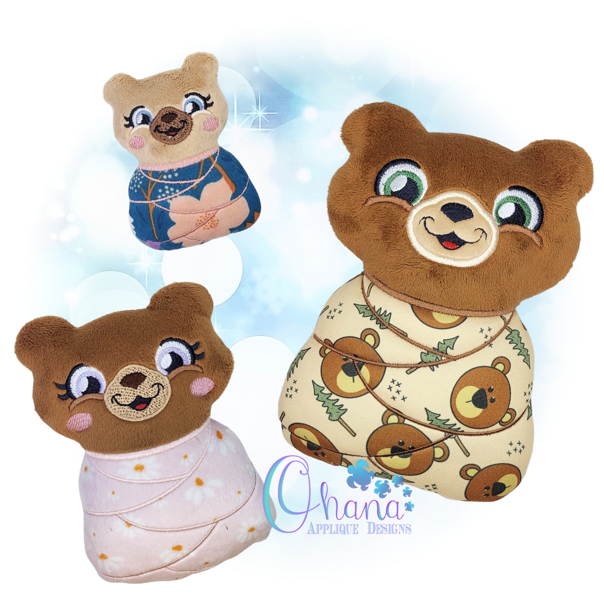 Swaddle Baby Bear Stuffie